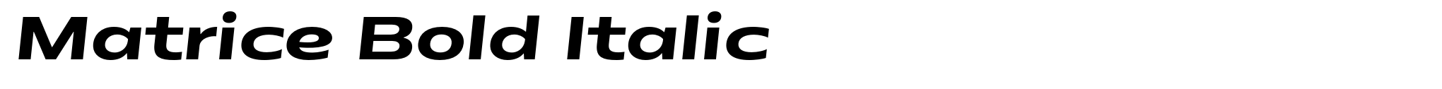 Matrice Bold Italic image